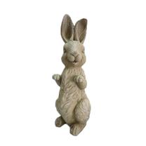 Sodo dekoracija "Triušis" Rabbit 87HY08005, 23.5 cm x 30 cm x 69 cm, rožinė sp./pilka sp.