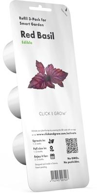 Išmanios daigyklos sėklos Click & Grow Red, bazilikai, 40 g, 3 vnt.