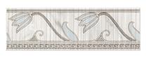 Plytelės, keraminės SARA GREY BORDER 8X25/35 (14), 25 cm x 8 cm, dramblio kaulo sp./pilka sp.