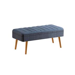 Prieškambario suoliukas Kalune Design Atlantic, tamsiai mėlyna sp., 110 cm x 40 cm x 50 cm