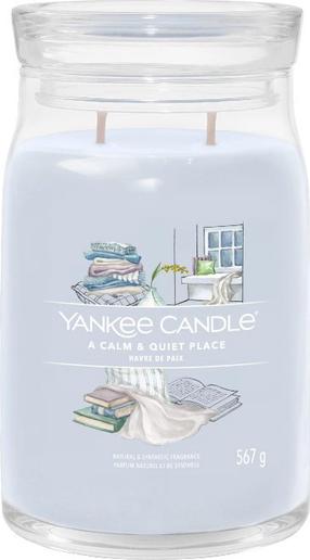 Свеча, ароматическая Yankee Candle A Calm & Quiet Place, 90 час, 567 г, голубой цв.