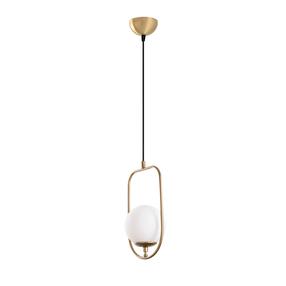Šviestuvas kabinamas Opviq Chandelier Skew 13445, E14, 1 x 40 W, balta sp. / aukso sp.