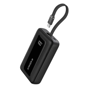 Lādētājs-akumulators (Power bank) Anker Zolo, 10000 mAh, 30 W, melna krās.