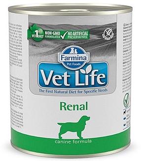 Šlapias šunų maistas Farmina Vet Life Renal, vištiena, 0.3 kg