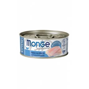 Влажный корм для кошек Monge Supreme MN07955, тунец, 0.080 кг