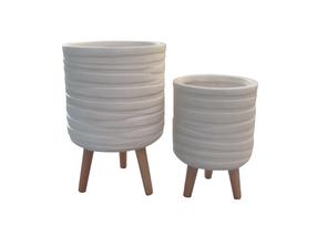 Lillepott Domoletti LT14642T-2S, keraamiline/savi, Ø 30.5 cm, pruun v.