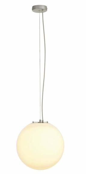 Šviestuvas kabinamas SLV Rotoball 40 165410, E27, 1 x 24 W, balta sp. / sidabro sp., 40 x 40 cm