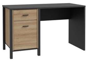 Rašomasis stalas Forte High Rock L, 120 cm x 56.5 cm, 72.3 cm, juoda sp./smėlio sp.