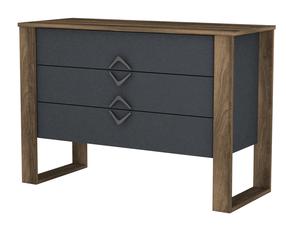 Комод Kalune Design Bumerang 804TRH3517, антрацитовый цв./ореховый цв., 76 см x 110 см x 44.8 см