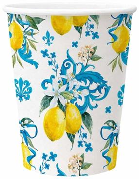 Одноразовая чашка Paw Decor Collection Sicilian Floral Whimsy, 250 мл, 8 шт.