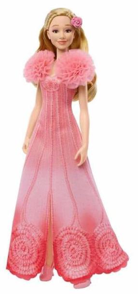 Lelle Mattel Wicked Glinda, 28 cm, rozā krās.
