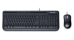 Juhtmega klaviatuuri ja hiire komplekt Microsoft 600, DE, must v.