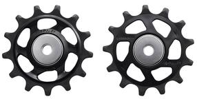 Galiniai pavarų perjungiklio ritinėliai Shimano RD-M9100, metalas, juoda sp., 2 vnt.