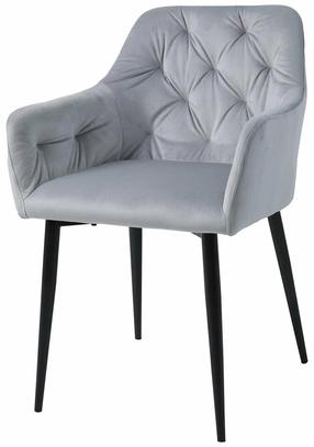 Valgomojo kėdė Juliet, juoda sp./pilka sp., 58 cm x 55 cm x 81 cm