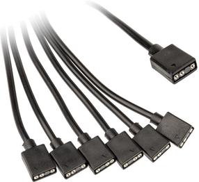 Kabelis Kolink ARGB 1-6 Splitter PGW-AC-KOL-081 ARGB 3-pin, 6 x ARGB 3-pin, 0.3 m, melna krās.