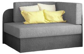 Sofa-lova Rosa Omega 02, Omega 13, pilka sp./tamsiai pilka sp., 75 x 104 cm x 60 cm