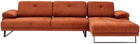 Stūra dīvāns Hanah Home Mustang Large, oranža krās., labais, 174 x 314 cm x 83 cm