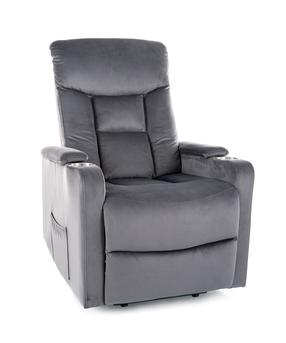 Atlošiamas krėslas Ikar, pilkas, 92 cm x 77 cm x 108 cm