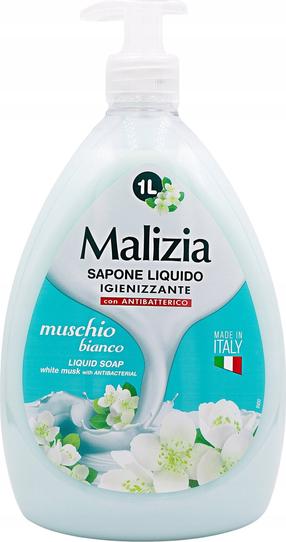 Skystas muilas Malizia Muschio Bianco, baltasis muskusas, 1000 ml