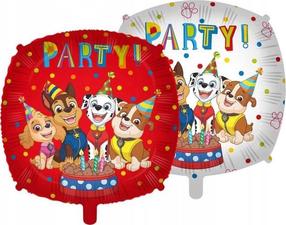 Folinis balionas stačiakampis Procos Paw Patrol Party, įvairių spalvų
