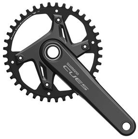 Zobrats, priekšpuse Shimano Cues FC-U6030-1, alumīnijs/tērauds, melna krās.