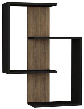 Sieninė lentyna Kalune Design Paranoid 776HMS1630, antracito sp./ąžuolo sp., 85 cm x 22 cm x 64 cm