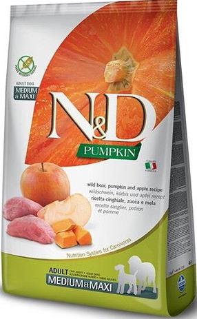 Sausas šunų maistas Farmina N&D Pumpkin Boar & Apple Adult Medium/Maxi, žvėriena, 12 kg