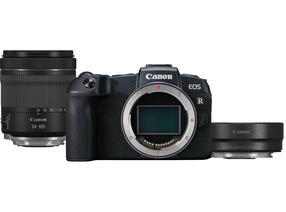 Bezspoguļa kamera Canon EOS RP Body + RF 24-105mm f/4-7.1 IS STM + Mount Adapter EF-EOS R, melna krās.