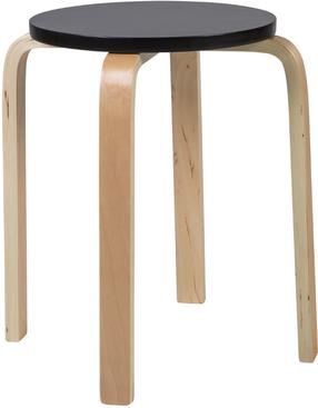 Taburetė Home4you Sixty-1, ruda sp./juoda sp., 41 cm x 41 cm x 45 cm