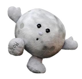 Pliušinis žaislas Celestial Buddies Planety Moon, pilka sp., 13 cm
