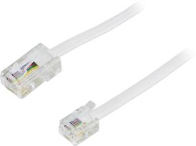Moodulkaabel Deltaco DEL-1701 RJ-11 6P4C Male, RJ-45 8P4C Male, 1 m, valge v.