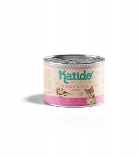Šlapias kačių maistas Katido Adult, kalakutiena/tunas, 0.2 kg