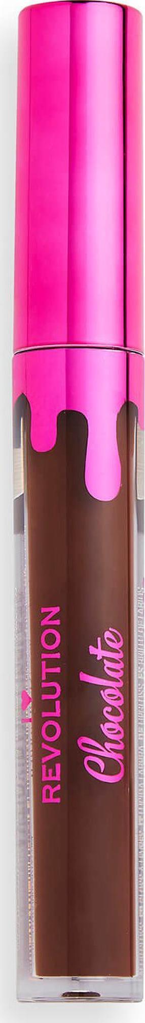 Lūpu spīdums Makeup Revolution I Heart Revolution Chocolate, 3.2 ml, mocha krās.