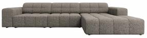 Kampinė sofa Cosmopolitan Design Chicago Haga 16, pilka sp., dešininė, 167 x 294 cm x 78 cm