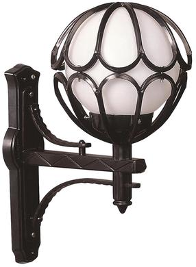 Sieninis lauko šviestuvas Opviq BAP-68081-BSY-M5-OP, 60W, E27, IP65, juoda sp., 35 cm x 50 cm