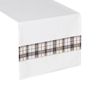 Kalėdinis stalo takelis stačiakampė OSB-147, ruda sp./balta sp., 40 x 140 cm