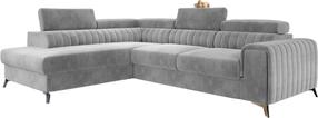 Kampinė sofa Laurence Paros 05, pilka sp., kairinė, 205 x 278 cm x 92 cm