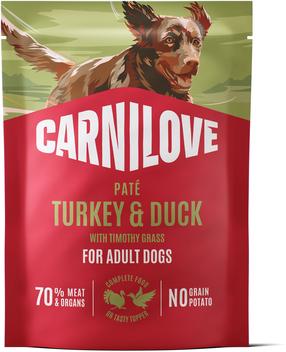 Влажный корм для собак Carnilove Pate Adult with Timothy Grass, индюшатина/мясо утки, 0.3 кг