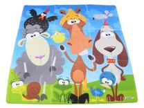 Kilimėlis kūdikiams - dėlionė Animals, 37 cm x 37 cm, 9 vnt, įvairių spalvų