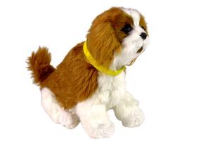 Interaktīva rotaļlieta Cavalier spaniel dog 12702, 19 cm, universāls, brūna krās.