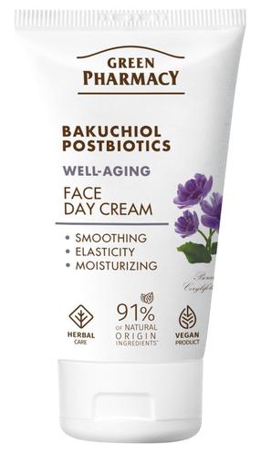 Dienas sejas krēms Green Pharmacy Bakuchiol + Postbiotics, 50 ml