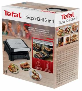 Elektrinis stalo grilis Tefal SuperGrill 3-in-1 GC510DE0