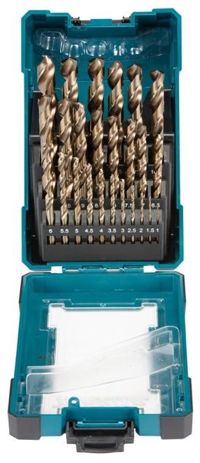 Metalo grąžtų rinkinys Makita D-67577, metalas, hss-co, cilindrinis, 1 mm