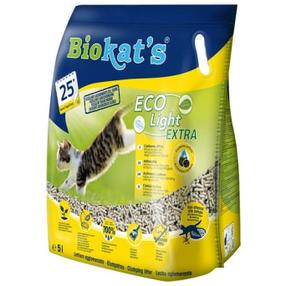 Kaķu smiltis Gimborn Eco Light Extra, koka skaidas ( necementējošās), 5 l