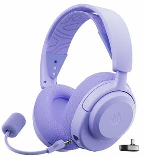 Belaidės ausinės Steelseries Arctis Nova 3P, violetinės