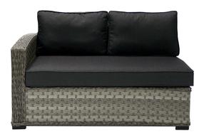 Lauko sofa Home4you Geneva, pilka, 132 cm x 81 cm x 78 cm