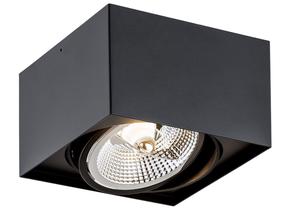 Šviestuvas lubų Argon Rodos Plus 4754, GU10, 1 x 12 W, juoda sp. / juoda sp., 15 x 15 cm