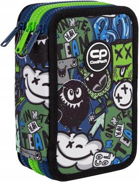 Penalas CoolPack Monster F067823, 13 cm x 7.5 cm, juoda sp./žalia sp.