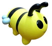 Supamas žaislas Gerardo's Toys Jumpy Bee, plastikinis, polivinilchloridas (pvc), juoda sp./geltona sp.