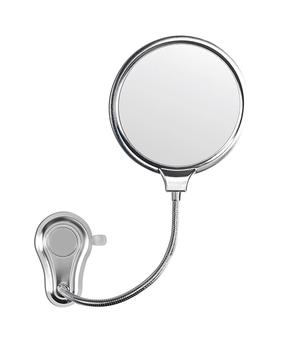 Kosmetinis veidrodis Gedy Hot HO08, klijuojamas, 22 cm x 27 cm, sidabro